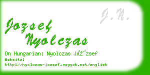 jozsef nyolczas business card